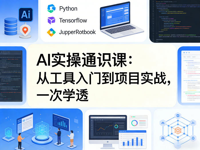 AI实操通识课，从工具入门到项目实战，一次学透-沧海聊项目