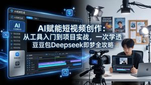 AI赋能短视频创作：从工具入门到项目实战，一次学透豆包Deepseek即梦全攻略-沧海聊项目