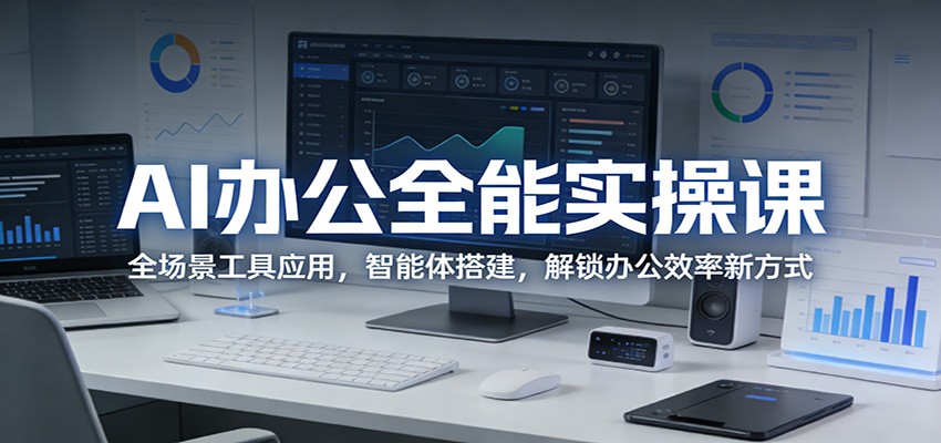 AI办公全能实操课：全场景工具应用，智能体搭建，解锁办公效率新方式-沧海聊项目
