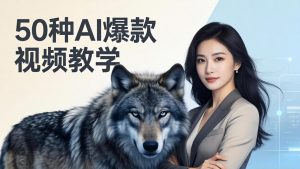 50种AI爆款视频教学：影视级古诗词+治愈萌宠+山海经蛟龙，高阶宝典商业落地-沧海聊项目