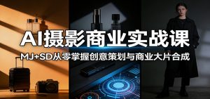 AI摄影商业实战课：MJ+SD从零掌握创意策划与商业大片合成-沧海聊项目