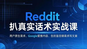 Reddit 扒真实话术实战课：用用户原生需求做 Google 爱推内容，告别盲目猜需求写文案-沧海聊项目