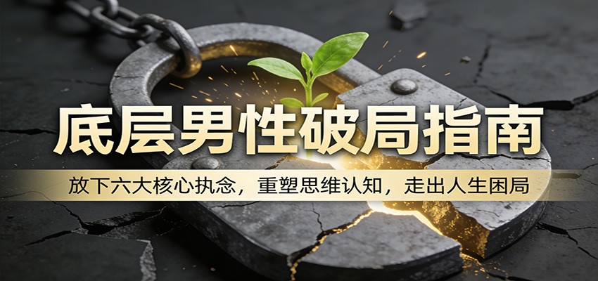 底层男性破局指南：放下六大核心执念，重塑思维认知，走出人生困局-沧海聊项目