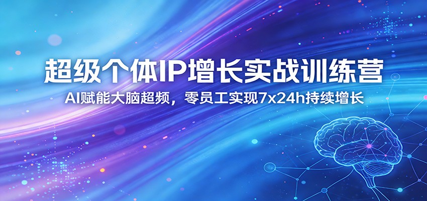 超级个体IP增长实战训练营：AI赋能大脑超频，零员工实现7x24h持续增长(更新)-沧海聊项目