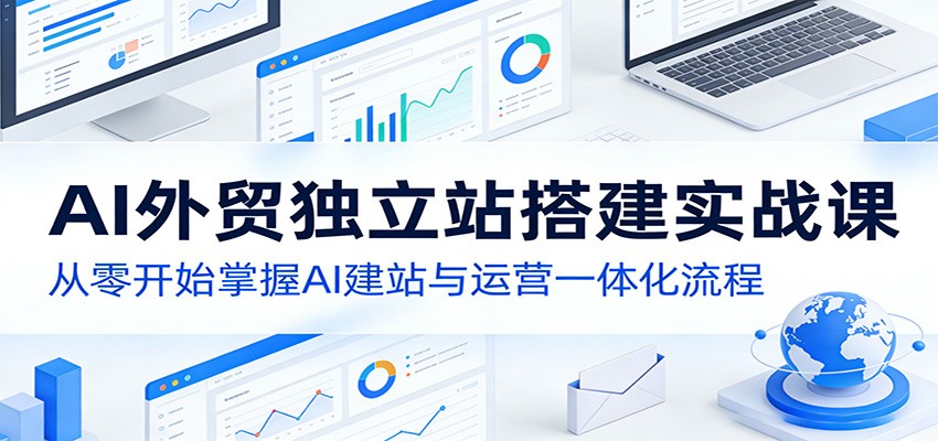 AI外贸独立站搭建实战课：从零开始掌握AI建站与运营一体化流程-沧海聊项目