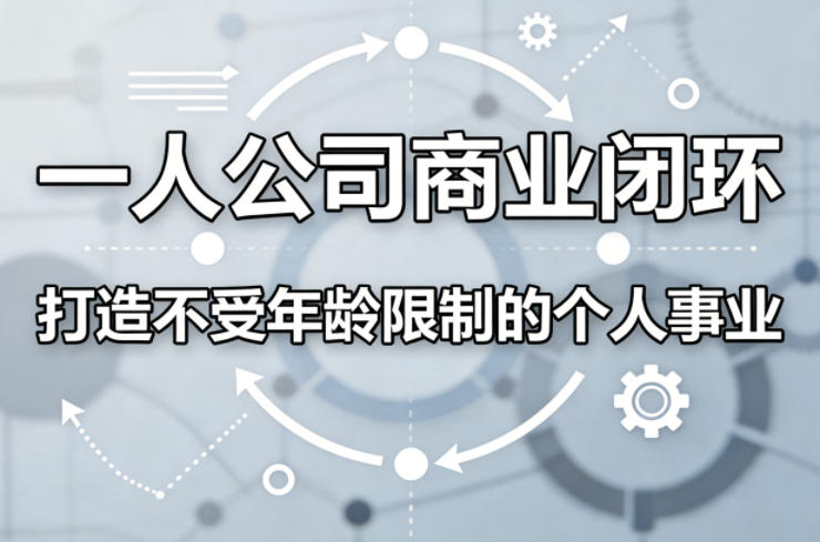 一人公司商业闭环，打造一份不受年龄限制的个人事业-沧海聊项目