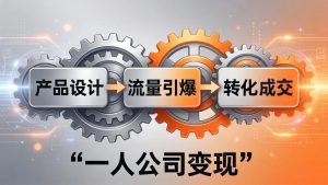 一人公司变现全攻略：产品设计+流量引爆+转化成交，打造不受年龄限制的长期事业-沧海聊项目