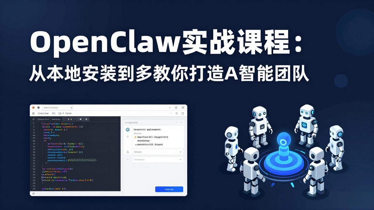 OpenClaw实战课程：从本地安装到多Agent协同，手把手教你打造AI智能团队-沧海聊项目