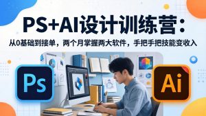 PS+AI设计训练营：从0基础到接单，两个月掌握两大软件，手把手把技能变收入-沧海聊项目