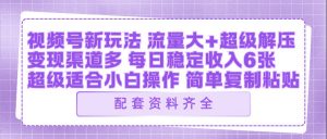 视频号新玩法：ai飞行视频玩法，每日稳定入账5张左右【配套齐全】-沧海聊项目