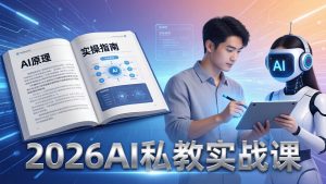 2026AI私教实战课：从AI原理到全场景实操，零基础学会用AI提效+单人单干创业-沧海聊项目
