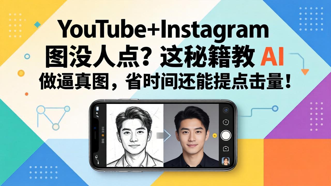 YouTube+Instagram图没人点？这秘籍教 AI 做逼真图，省时间还能提点击量-沧海聊项目