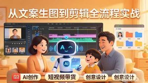 原创 AI 剧情短视频带货：AI+家庭剧情+带货广告，从文案生图到剪辑全流程实战-沧海聊项目