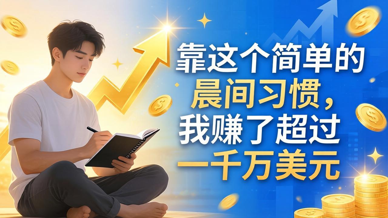 付费文章：靠这个简单的晨间习惯，我赚了超过一千万美元-沧海聊项目