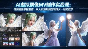 AI虚拟偶像MV制作实战教学：导演视角掌控制作，从人设策划到剪辑成片一站式教学-沧海聊项目
