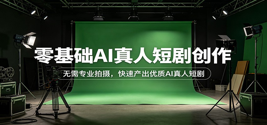 零基础AI真人短剧创作：无需专业拍摄，快速产出优质AI真人短剧-沧海聊项目