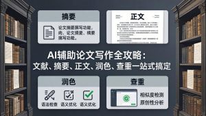 AI辅助论文写作全攻略：文献、摘要、正文、润色、查重一站式搞定-沧海聊项目