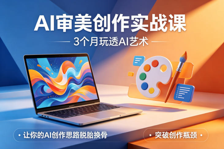 AI审美创作实战课，3个月玩透AI艺术，让你的AI创作思路脱胎换骨，突破创作瓶颈-沧海聊项目