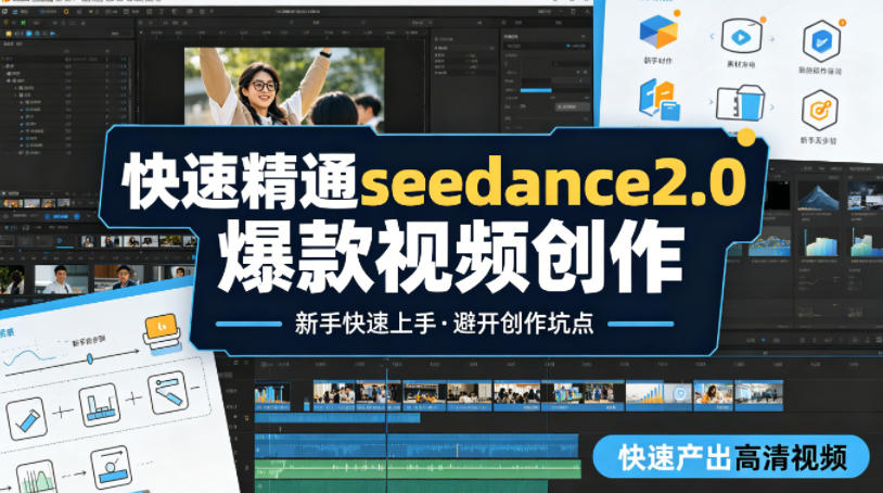 快速精通seedance2.0爆款视频创作，快速产出高清视频，避开大量创作坑点，新手也能快速上手-沧海聊项目