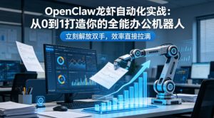 OpenClaw龙虾自动化实战：从0到1打造你的全能办公机器人，立刻解放双手，效率直接拉满-沧海聊项目