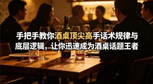 付费文章：手把手教你酒桌顶尖高手话术规律与底层逻辑，让你迅速成为酒桌话题王者(二十年全网独家经验分享)-沧海聊项目