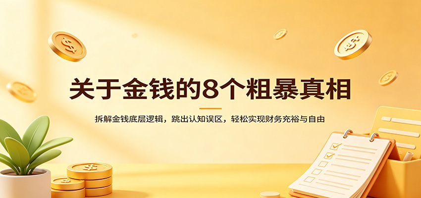 关于金钱的8个粗暴真相：拆解金钱底层逻辑，跳出认知误区，轻松实现财务充裕与自由-沧海聊项目