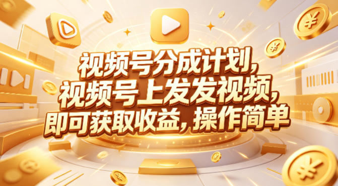 视频号分成计划，599元众筹的Red团队课程，视频号上发发视频，即可获取收益，操作简单-沧海聊项目