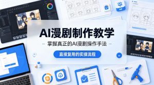 AI漫剧制作教学，带你掌握真正的AI漫剧操作手法，直接复用的实操流程-沧海聊项目