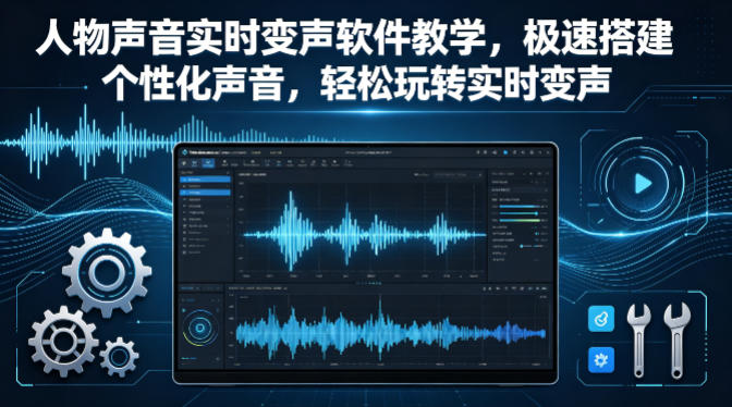 人物声音实时变声软件教学，极速搭建个性化声音，轻松玩转实时变声-沧海聊项目