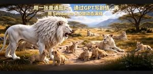 用一张普通图片，通过GPT写剧情，再用Seedance 2.0做动态演绎，居然能生成迪士尼风格搞笑动画-沧海聊项目