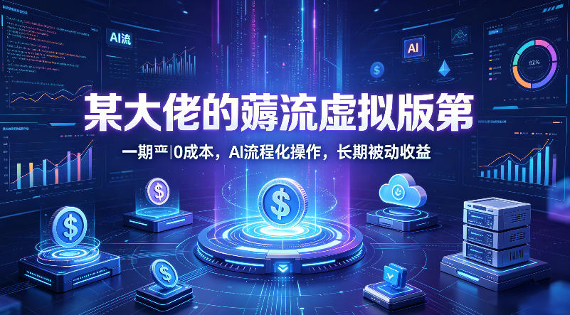 某大佬的薅流虚拟版第一期丨0成本，AI流程化操作，长期被动收益-沧海聊项目