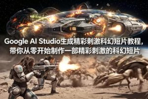 Google AI Studio生成精彩刺激科幻短片教程，带你从零开始制作一部精彩刺激的科幻短片【双语字幕】-沧海聊项目