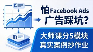 怕 Facebook Ads 广告踩坑？大师课分 5 模块教你做广告、搞扩量，还带真实案例抄作业！-沧海聊项目