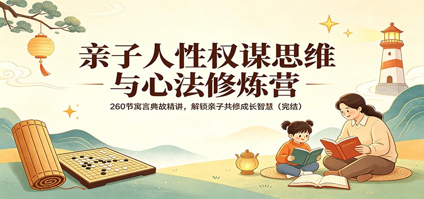 亲子人性权谋思维与心法修炼营：260节寓言典故精讲，解锁亲子共修成长智慧(完结)-沧海聊项目