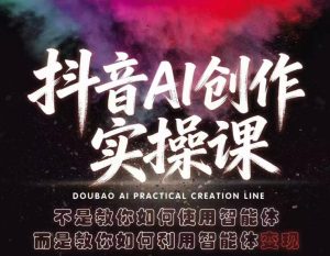 抖音AI创作实操课，不是教你如何使用智能体而是教你如何利用智能体查现-沧海聊项目