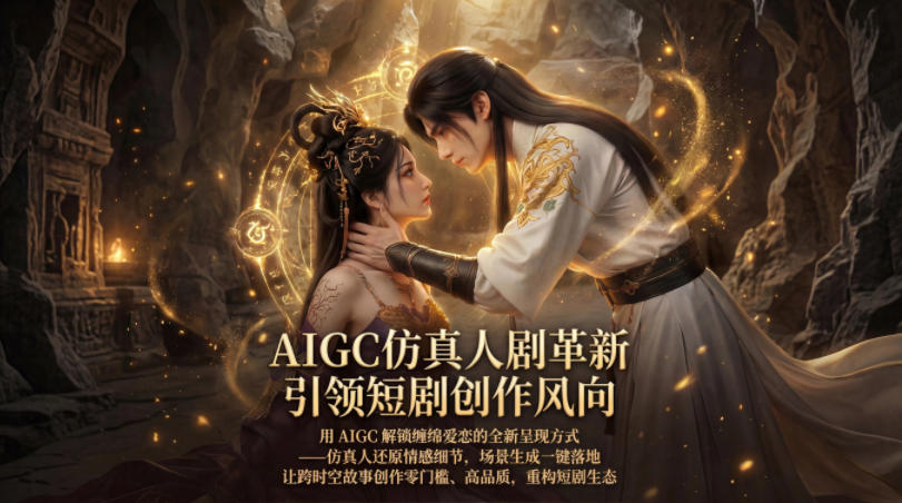 AIGC仿真人《合欢宗》短剧教学，用AIGC解锁缠绵爱恋的全新呈现方式，让跨时空故事创作零门槛、高品质，重构短剧生态-沧海聊项目