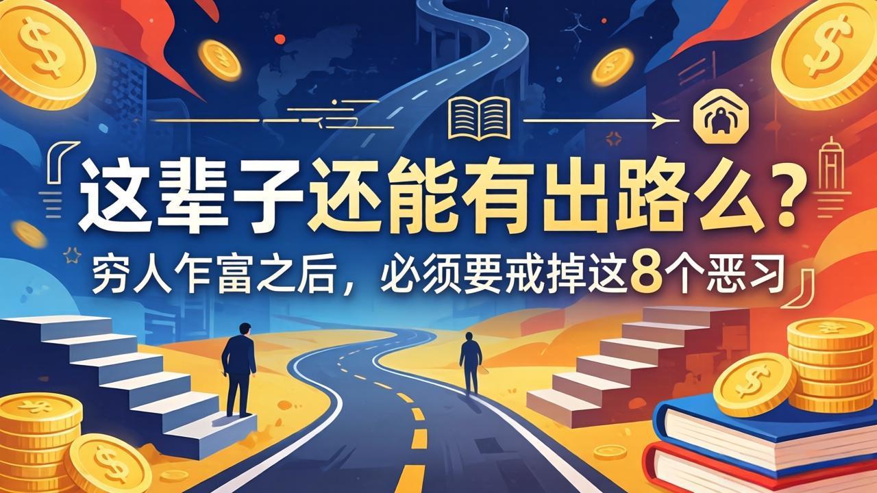 关于人生两篇付费文章【这辈子还能有出路么？】【穷人乍富之后，必须要戒掉这8个恶习】-沧海聊项目