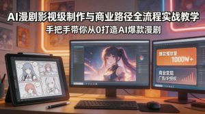 AI漫剧影视级制作与商业路径全流程实战教学，手带你从0打造AI爆款漫剧-沧海聊项目