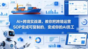 AI+跨境实战课，教你把跨境运营S0变成可复制的，变成你的AI员工-沧海聊项目