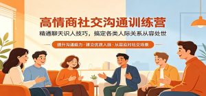 高情商社交沟通训练营：精通聊天识人技巧，搞定各类人际关系从容处世-沧海聊项目