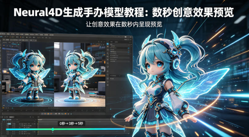 Neural4D生成手办模型教程，让创意效果在数秒内呈现预览-沧海聊项目
