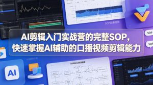 AI剪辑入门实战营的完整SOP，快速掌握AI辅助的口播视频剪辑能力-沧海聊项目