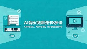 AI音乐视频创作8步法：从写歌到成片，无需专业功底，新手也能快速出作品-沧海聊项目