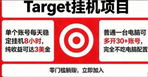 海外平台Target商品浏览曝光，24小时运行无需人工值守，日收益100美刀+电脑可多开【揭秘】-沧海聊项目