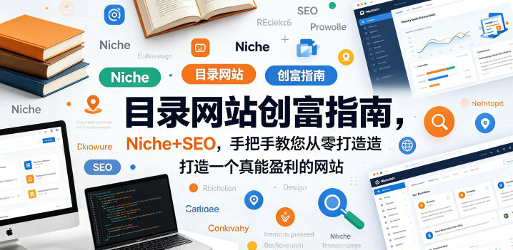 目录网站创富指南，Niche+SEO，手把手教您从零打造打造一个真能盈利的网站【原创双语字幕】-沧海聊项目