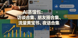 AI蒸馏包：访谈合集、朋友圈合集、流量黄宝书、夜话合集【文档】-沧海聊项目