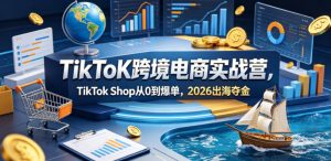 TikToK跨境电商实战营，TikTok Shop从0到爆单，2026出海夺金-沧海聊项目