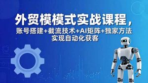 外贸新模式实战课程-更新5月，账号搭建+截流技术+AI矩阵+独家方法实现自动化获客-沧海聊项目