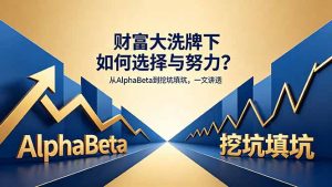 付费文章：财富大洗牌下如何选择与努力？从AlphaBeta到挖坑填坑，一文讲透-沧海聊项目