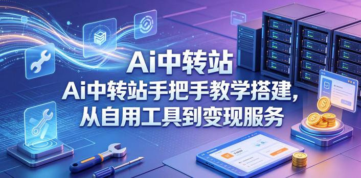 Ai中转站手把手教学搭建，从自用工具到变现服务-沧海聊项目